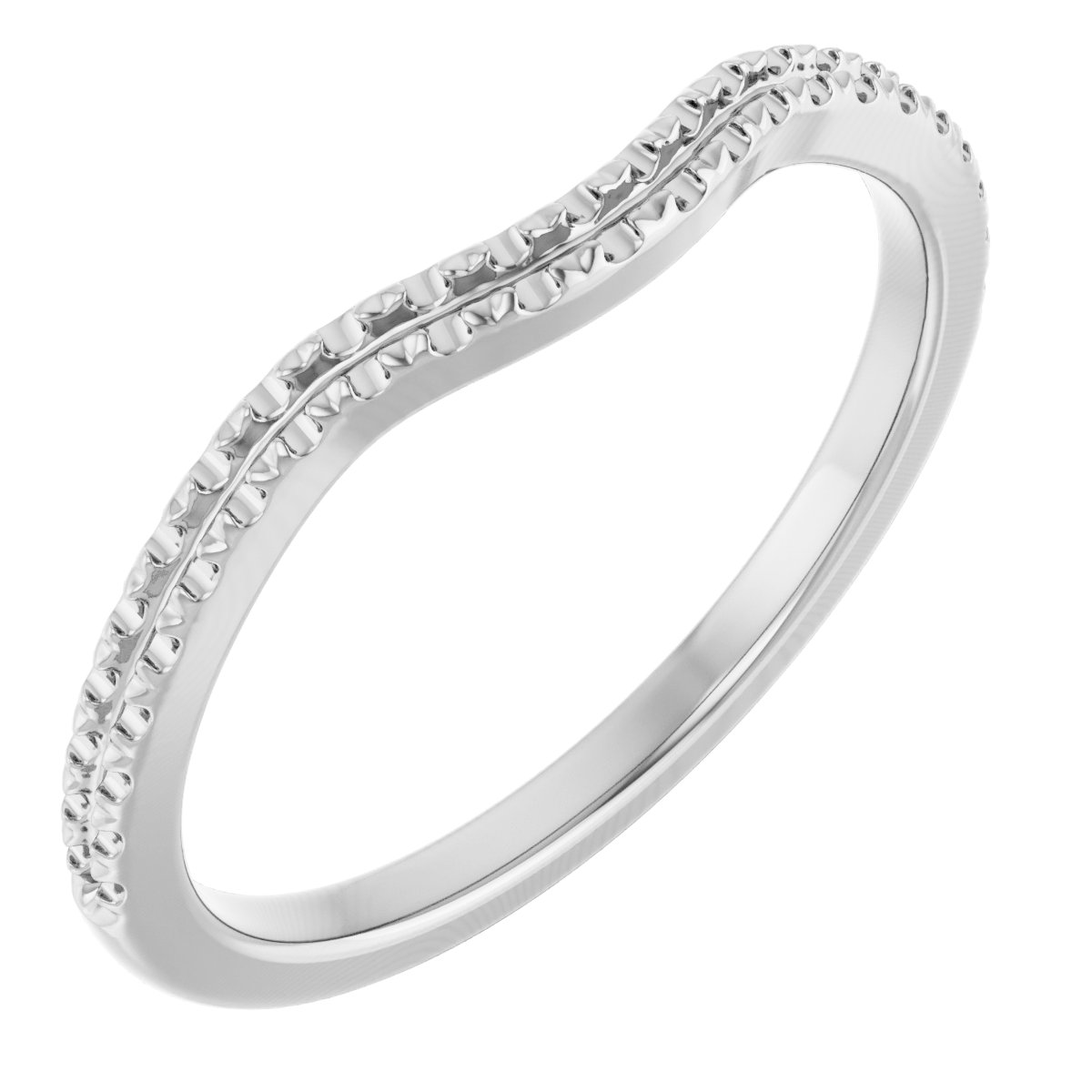 14K White .20 CTW Diamond Contour Band Ref 14193417