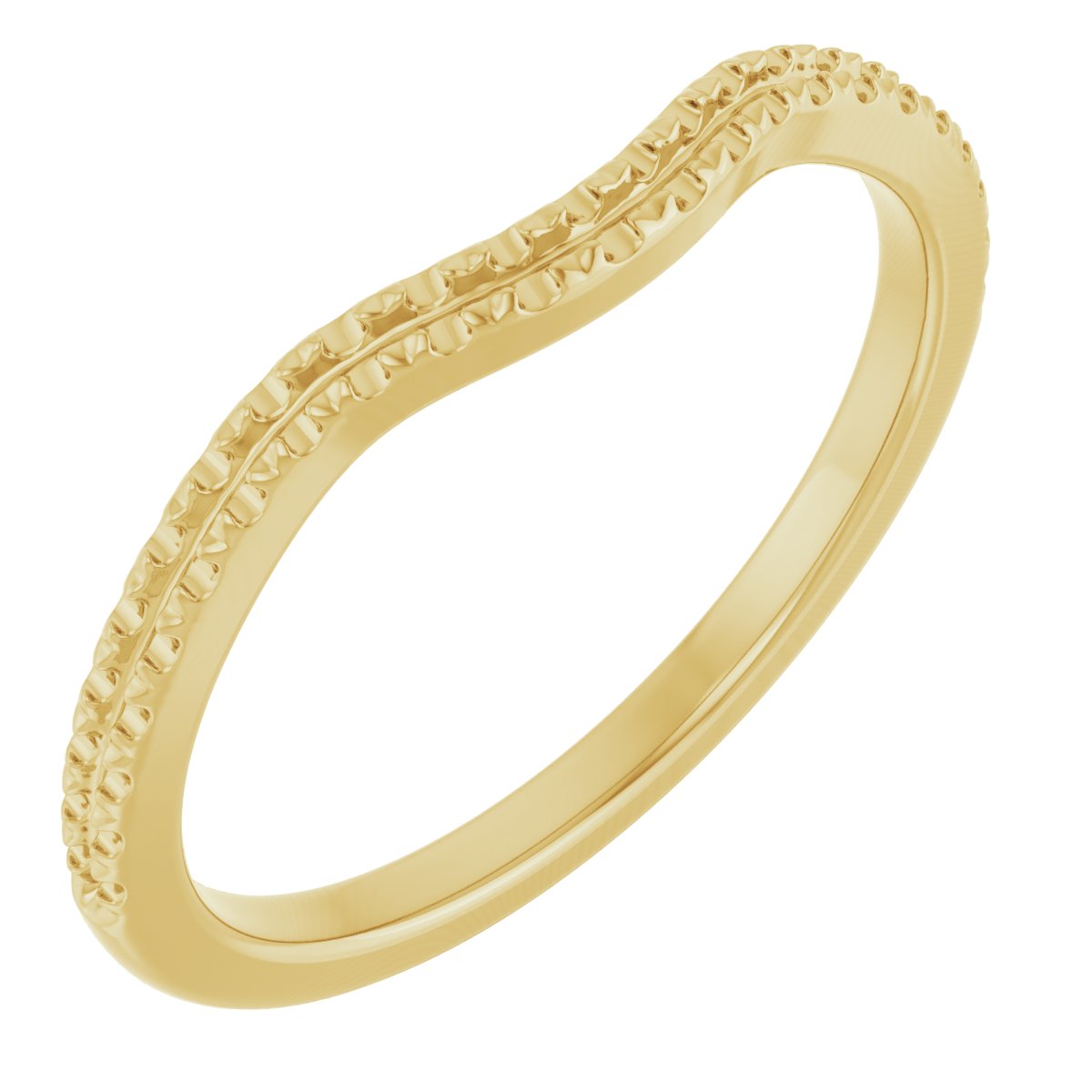 14K Yellow .20 CTW Diamond Contour Band Ref 14193418