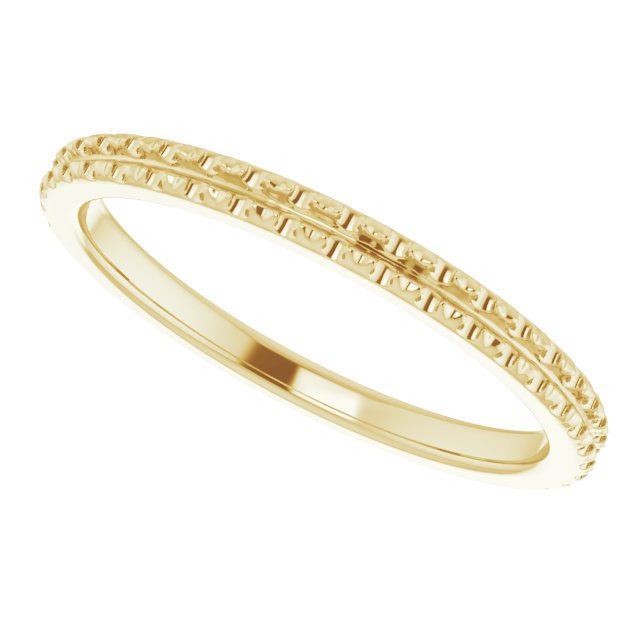 14K Yellow French-Set Matching Natural Diamond Band-5