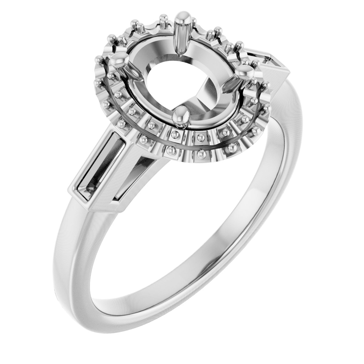 Halo-Style Engagement Ring