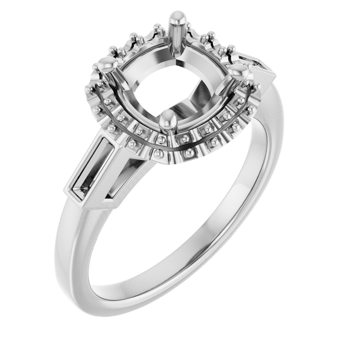 Halo-Style Engagement Ring
