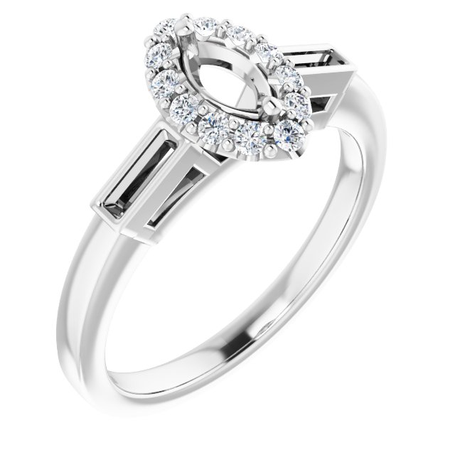 14k White Gold