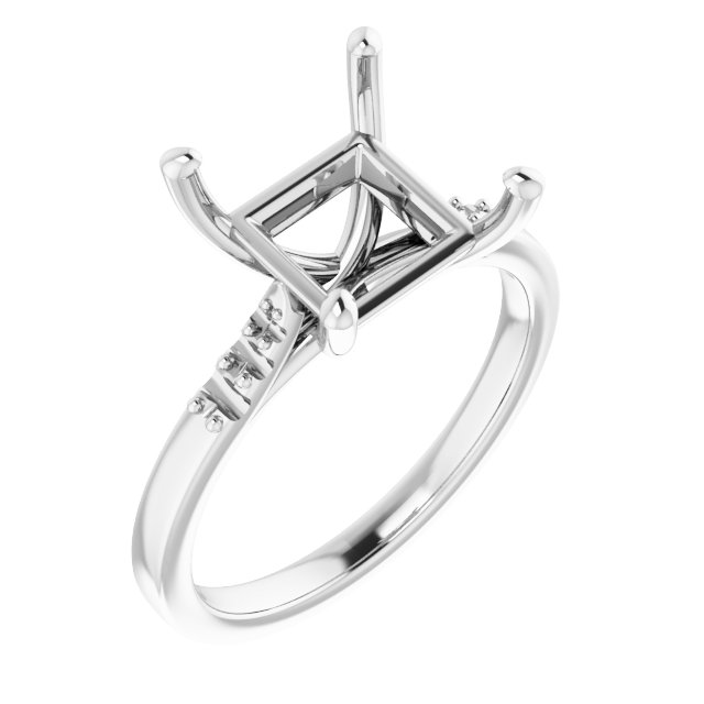 Accented Engagement Ring