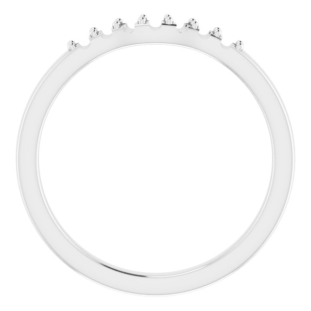 Band Mounting for 8 mm Square Ring view 2