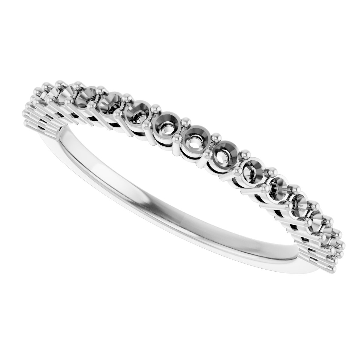 14K White 1/3 CTW Diamond Anniversary Band