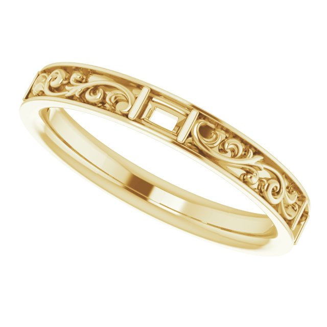 14K Yellow 1/4 CTW Diamond Anniversary Band  