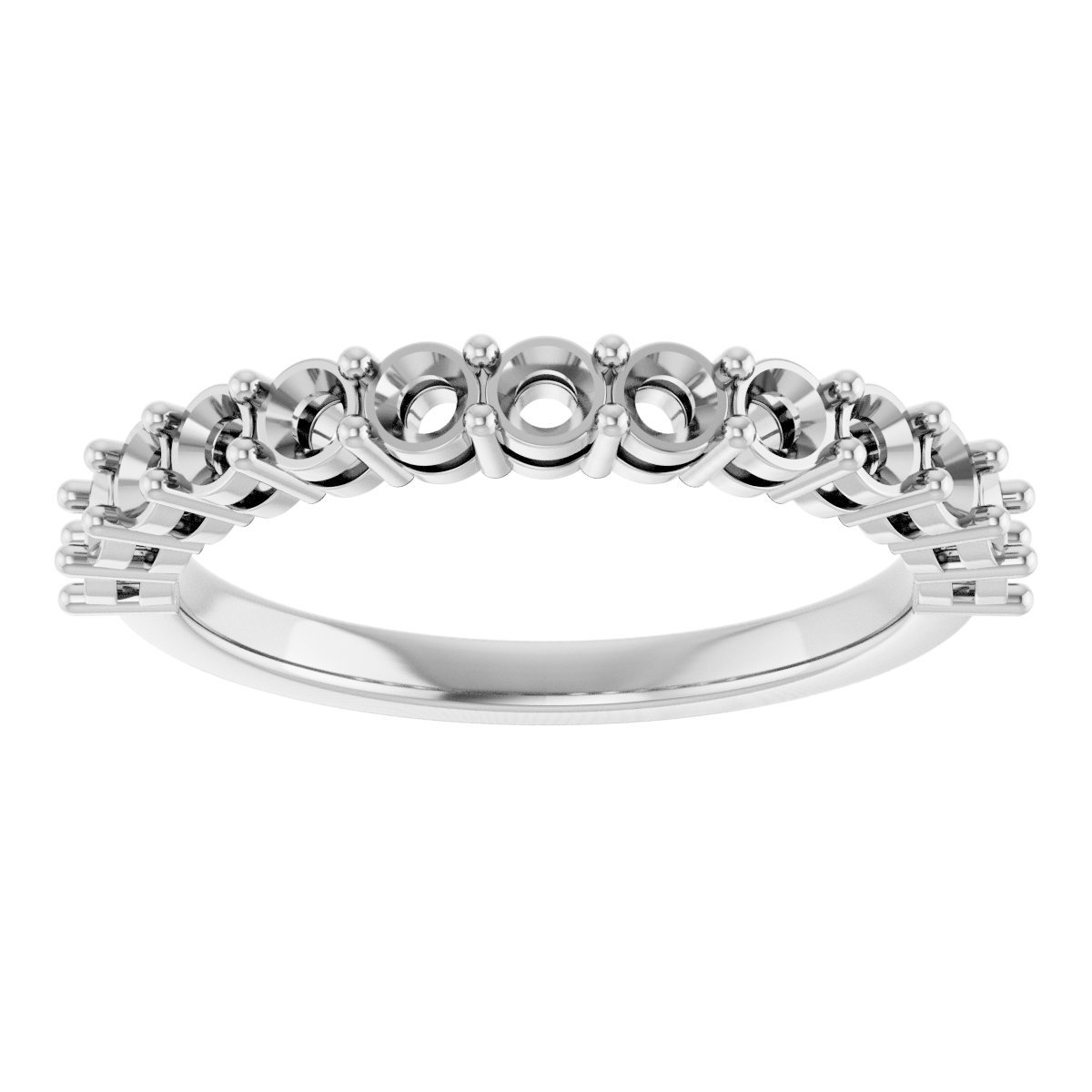 14K White 3/4 CTW Diamond Anniversary Band