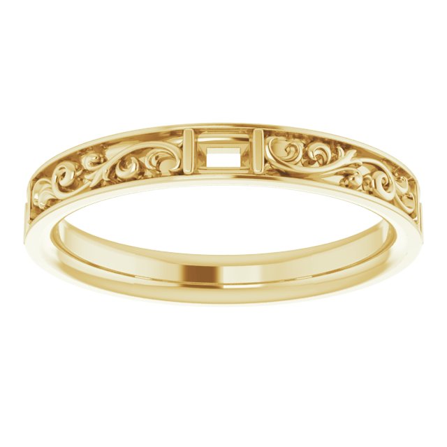 14K Yellow 1/4 CTW Diamond Anniversary Band  