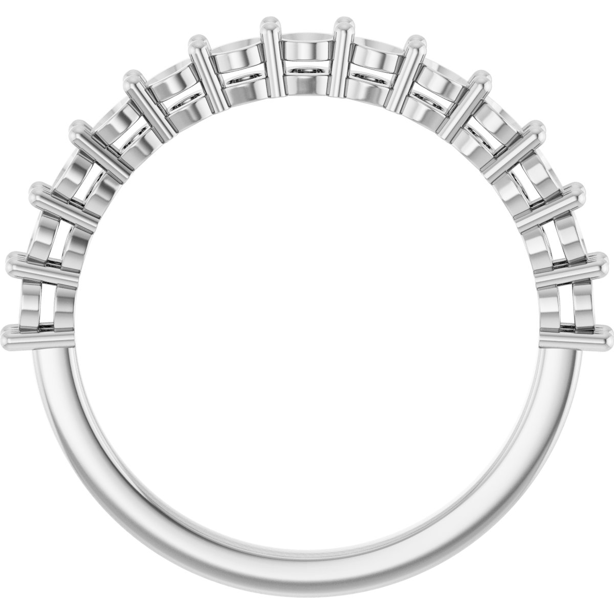 14K White 3/4 CTW Diamond Anniversary Band