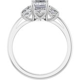 Three-Stone Engagement Ring or Band     