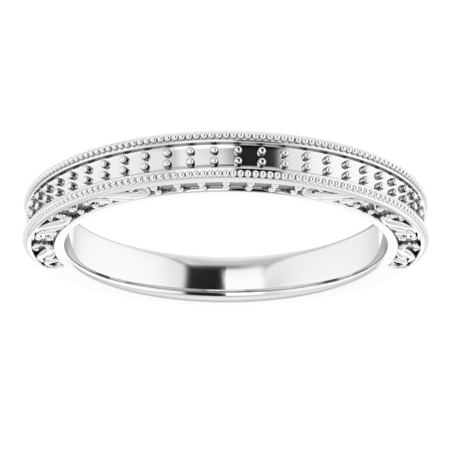 Band Mounting for 10x8 mm Emerald Ring view 3