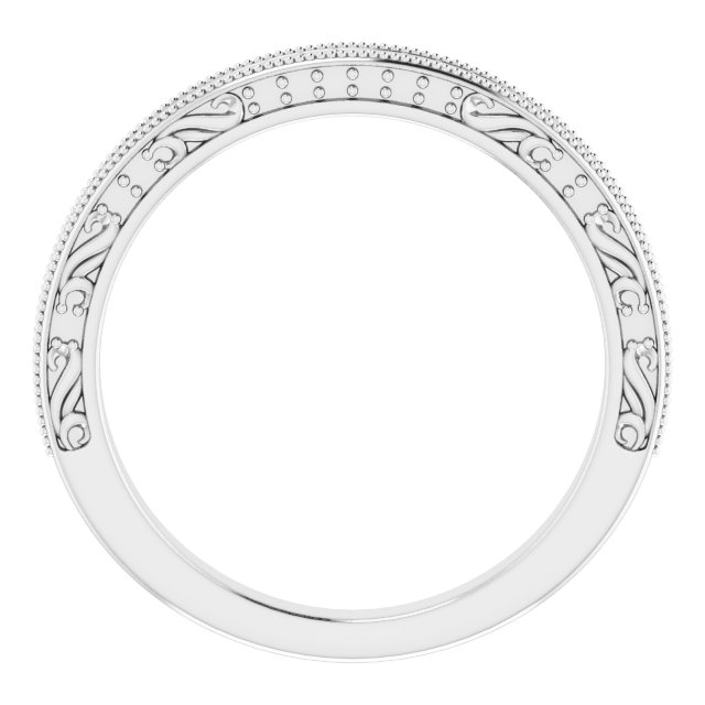 Band Mounting for 10x8 mm Emerald Ring view 2