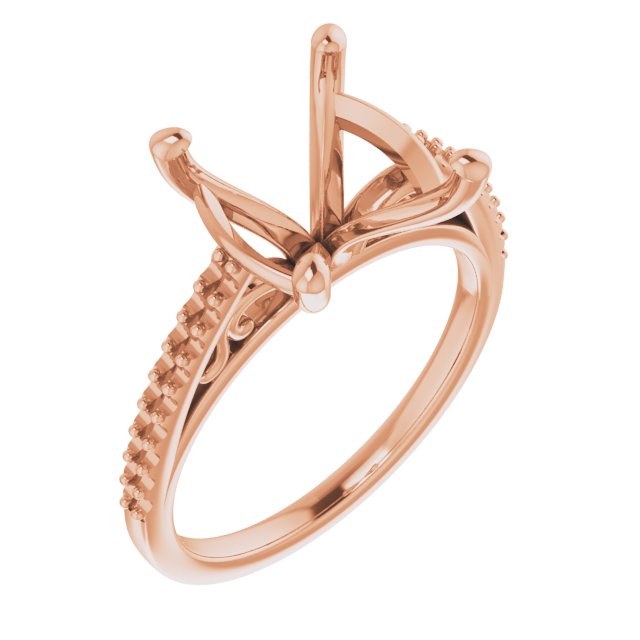 Accented Cathedral Engagement Ring