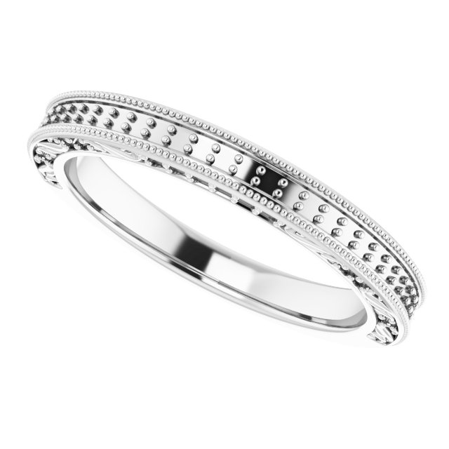 Band Mounting for 10x8 mm Emerald Ring view 5