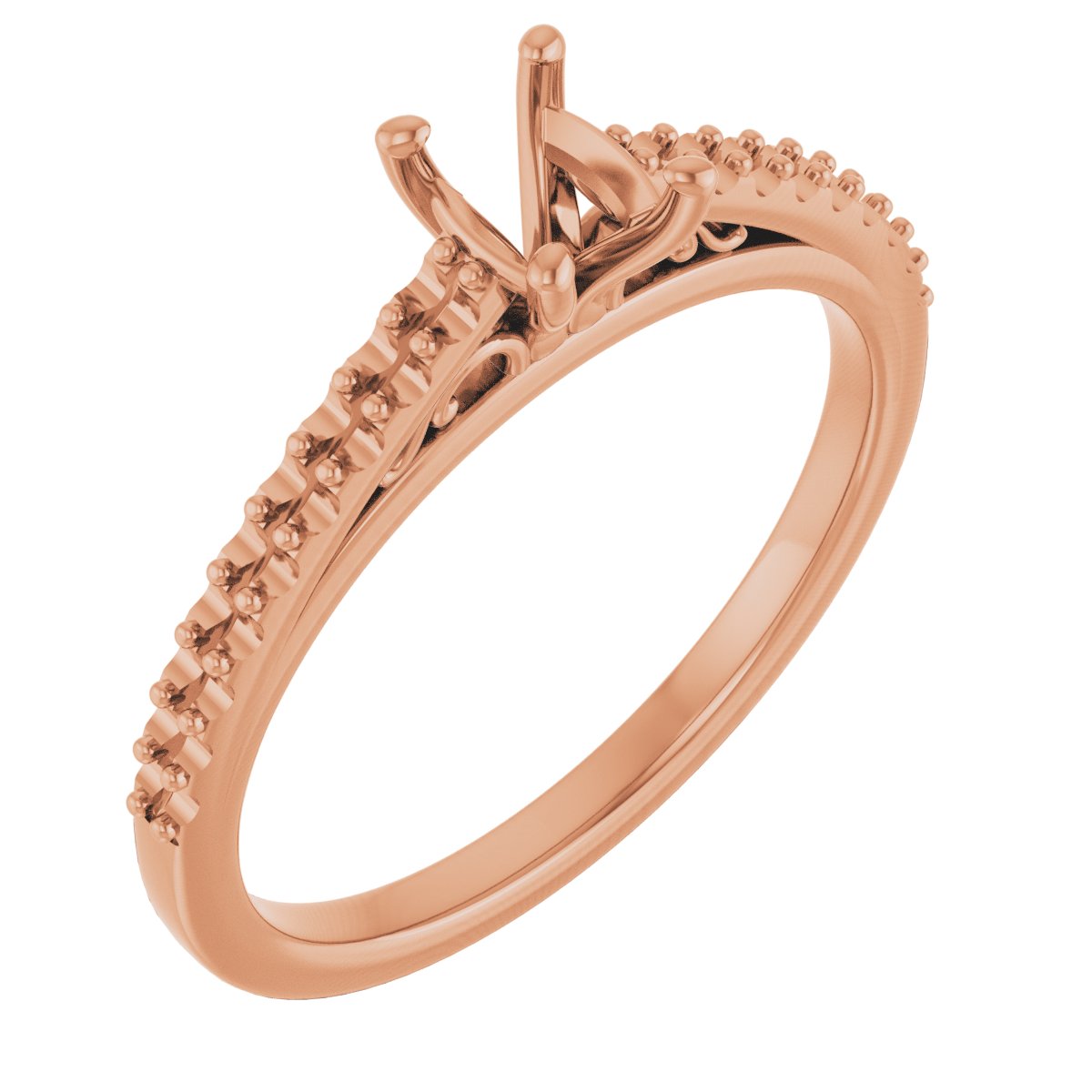 Accented Cathedral Engagement Ring