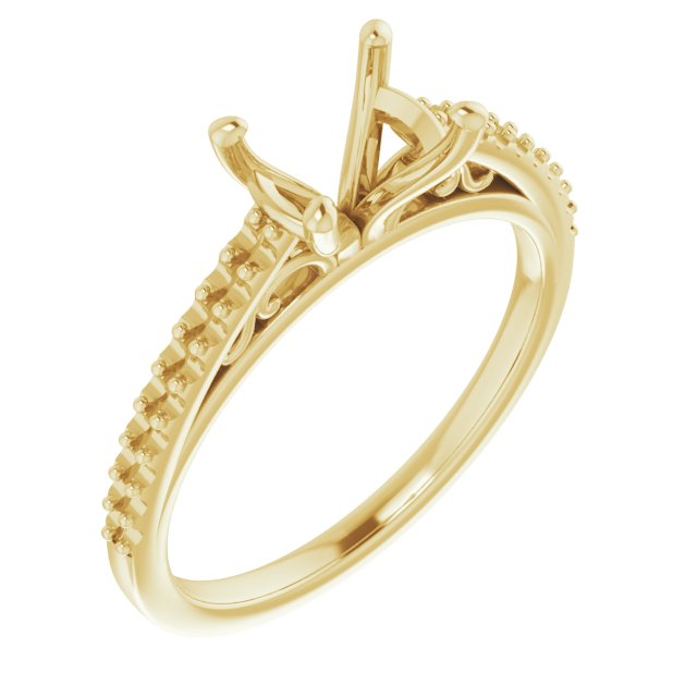 Accented Cathedral Engagement Ring