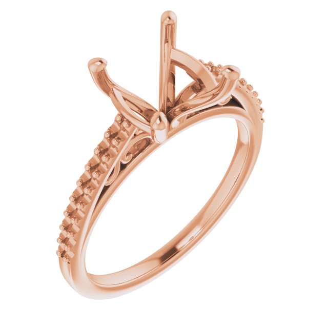 Accented Cathedral Engagement Ring