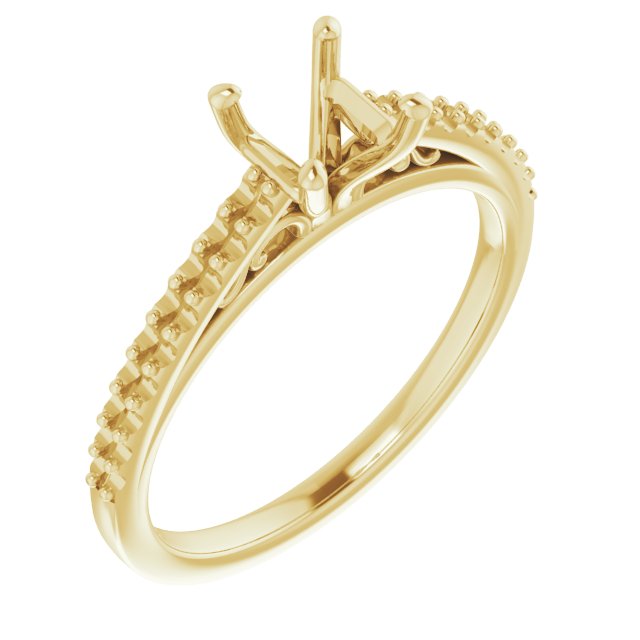 Accented Cathedral Engagement Ring