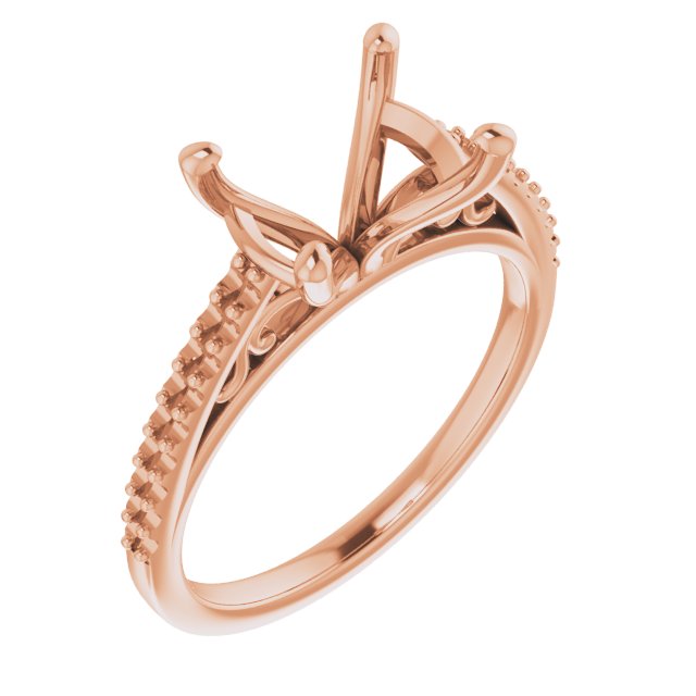 Accented Cathedral Engagement Ring