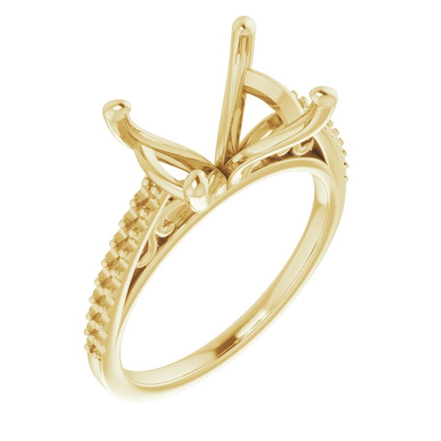 Accented Cathedral Engagement Ring