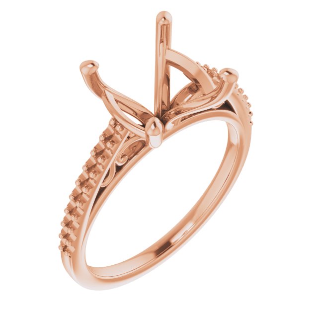 Accented Cathedral Engagement Ring