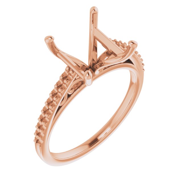Accented Cathedral Engagement Ring