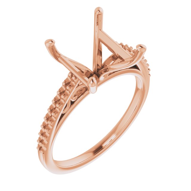 Accented Cathedral Engagement Ring
