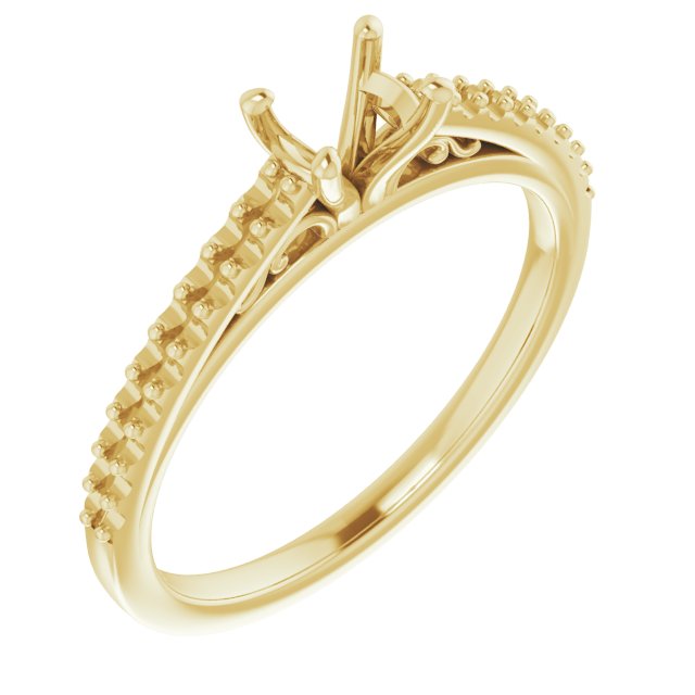 Accented Cathedral Engagement Ring