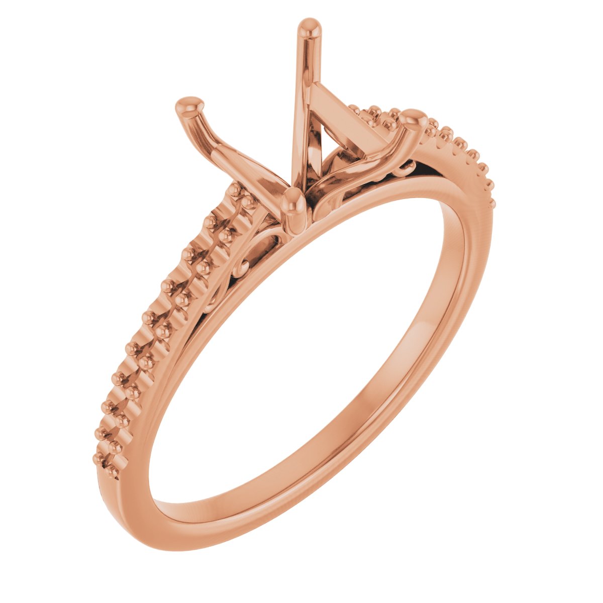 Accented Cathedral Engagement Ring