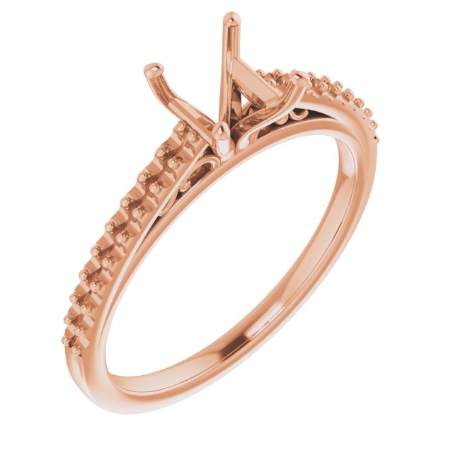 Accented Cathedral Engagement Ring