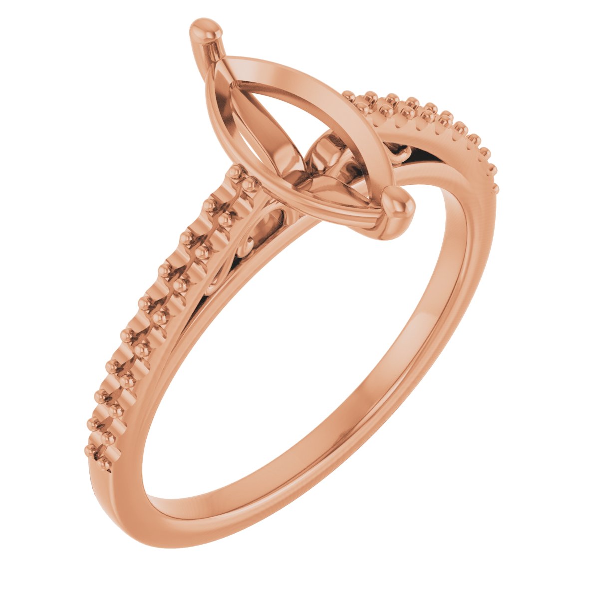 Accented Cathedral Engagement Ring
