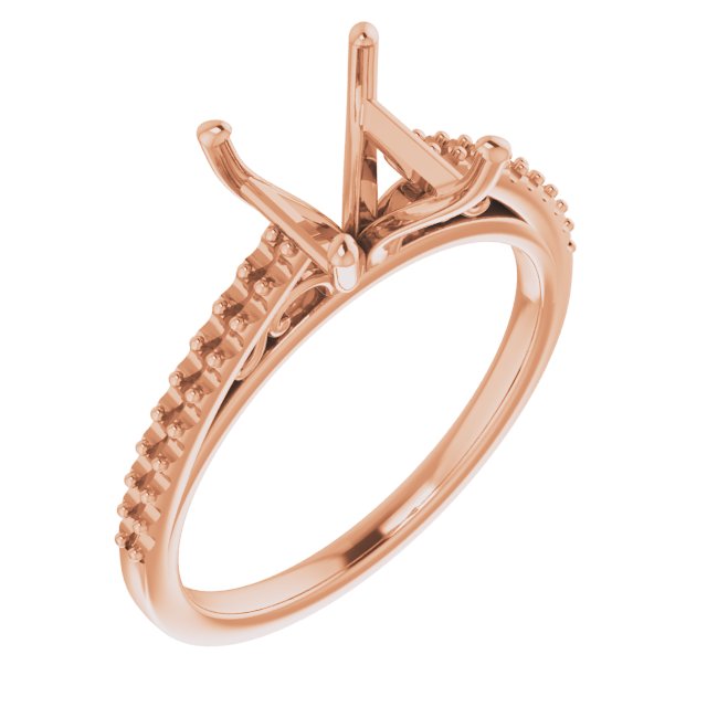 Accented Cathedral Engagement Ring