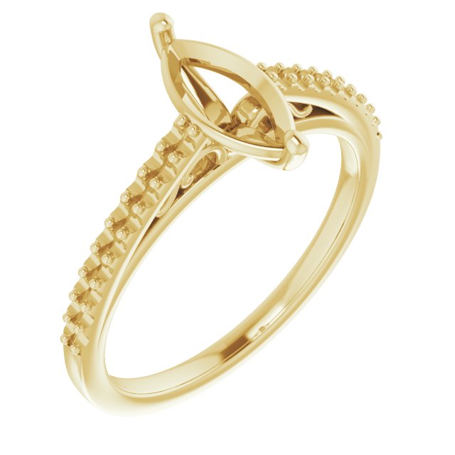 Accented Cathedral Engagement Ring