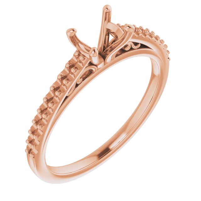 Accented Cathedral Engagement Ring