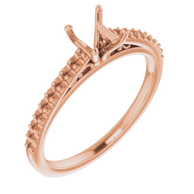 Accented Cathedral Engagement Ring