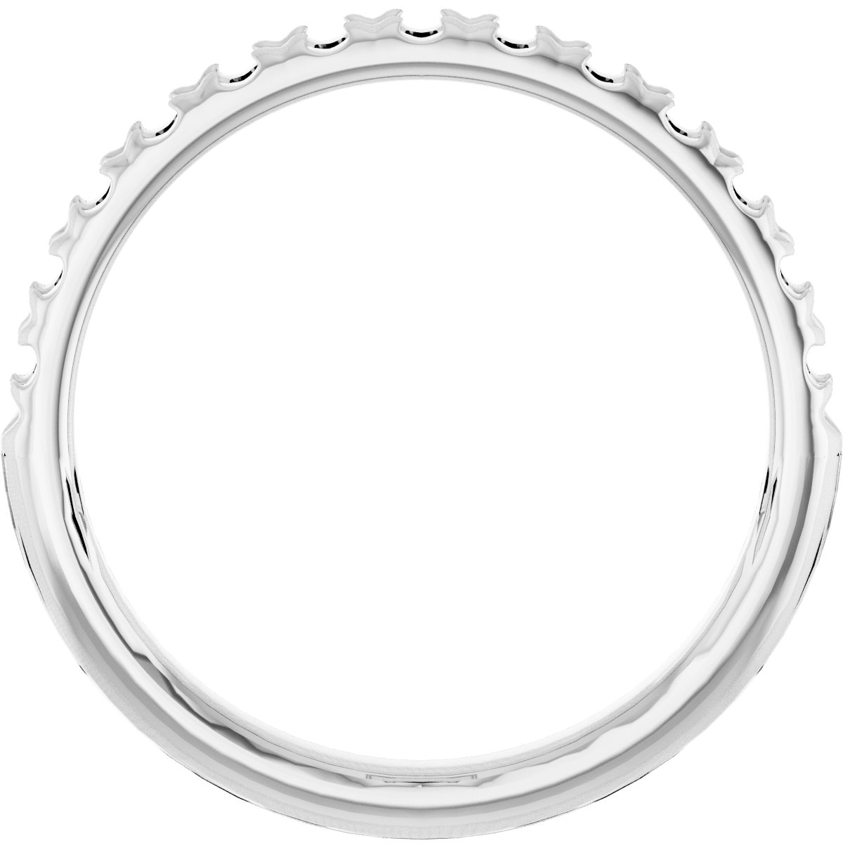 14K White 3/8 CTW Diamond Band  