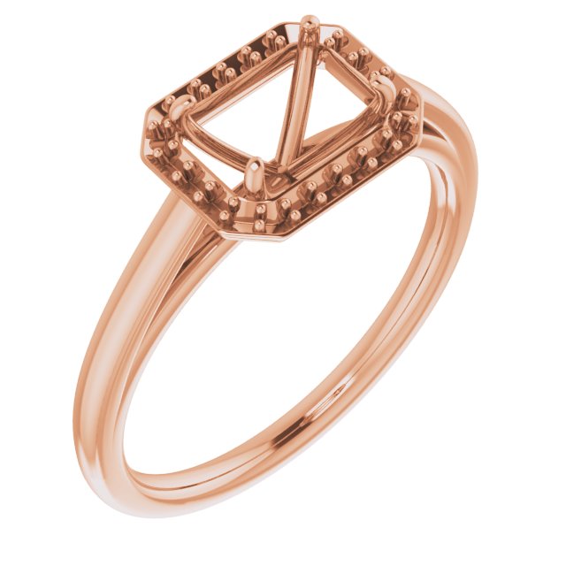 Double Halo-Style Engagement Ring
