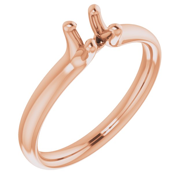 Round Solitaire Engagement Ring · 4.1mm