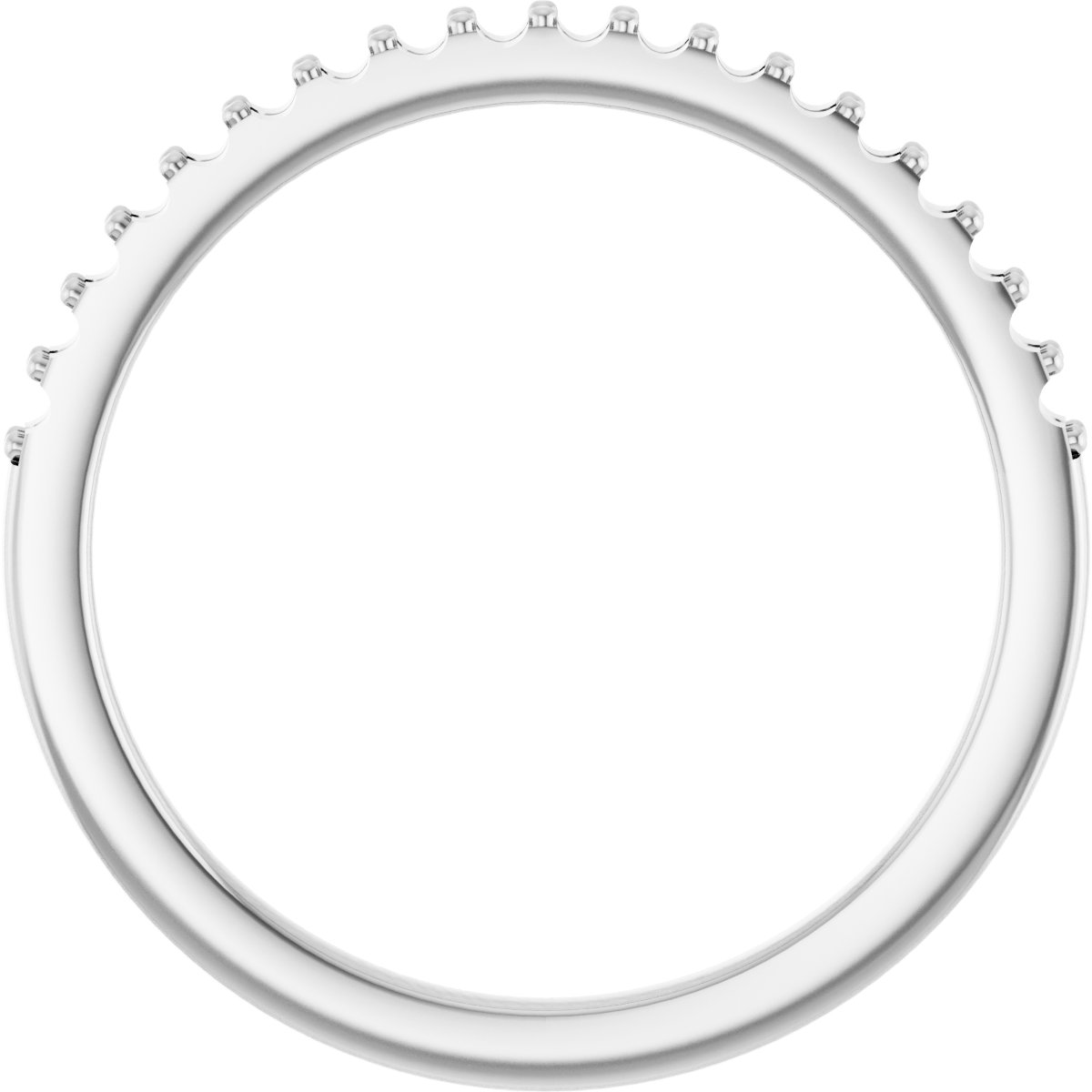 Band Mounting for 8 mm Square Ring view 2