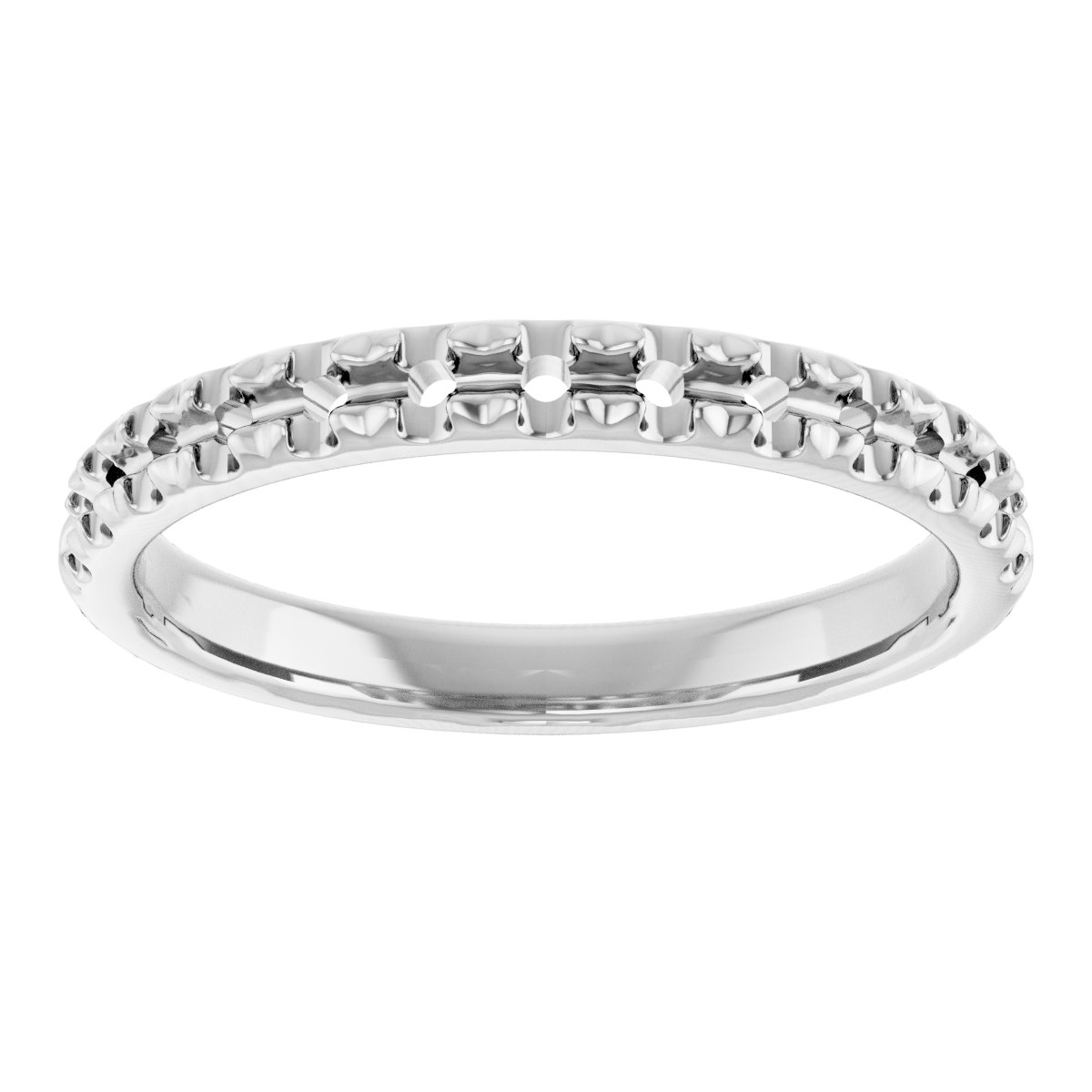14K White 3/8 CTW Diamond Band  