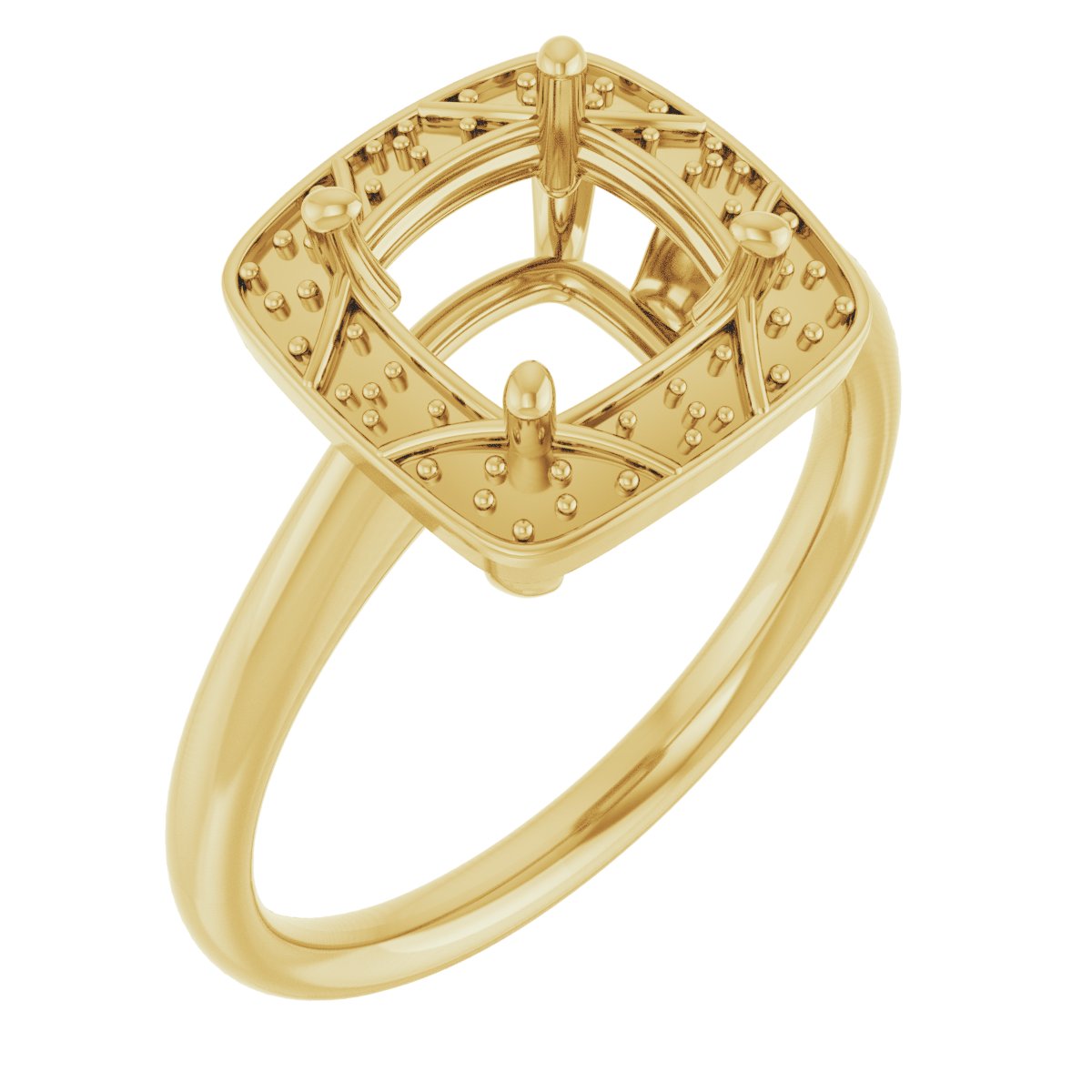 Halo-Style Vintage-Inspired Engagement Ring
