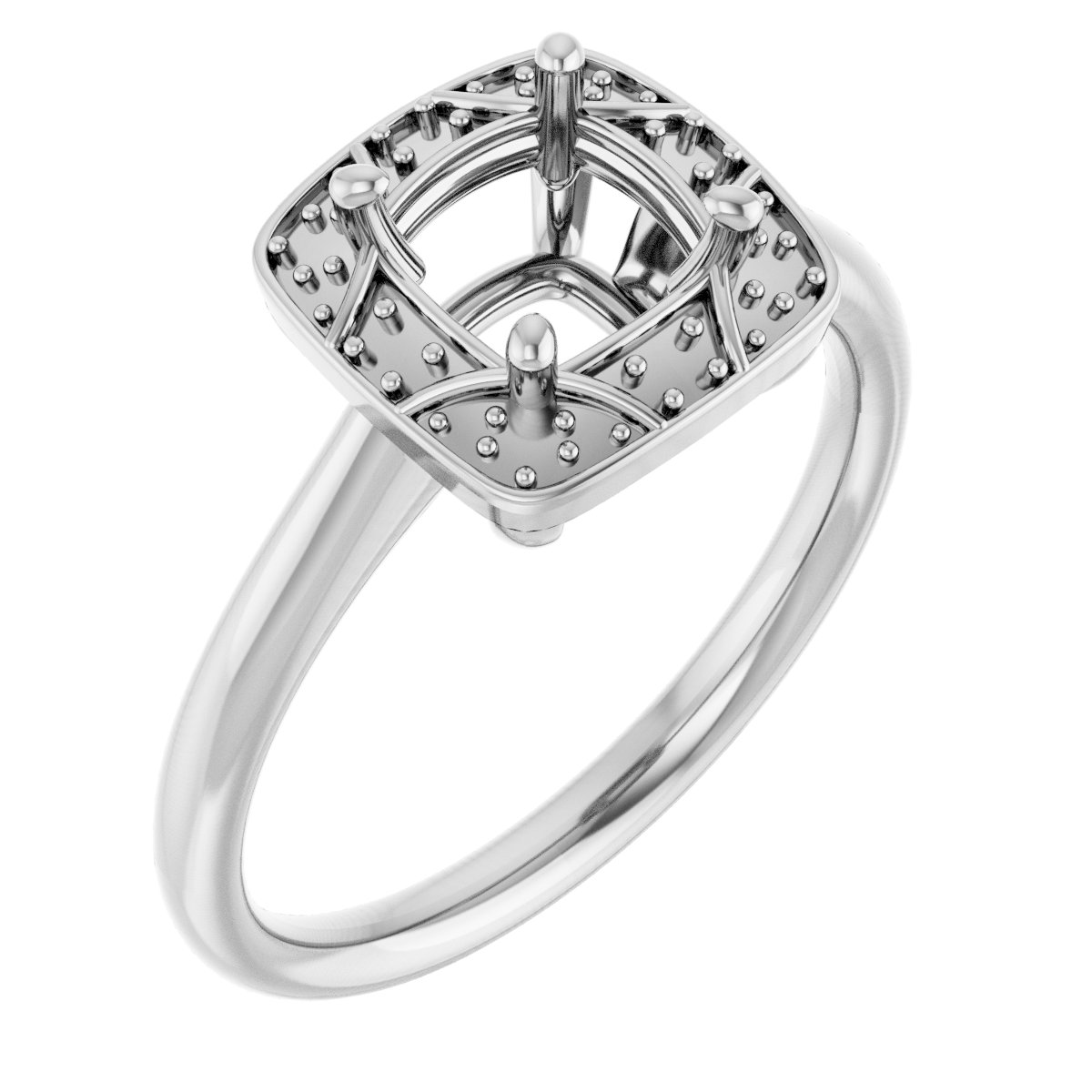 Halo-Style Vintage-Inspired Engagement Ring