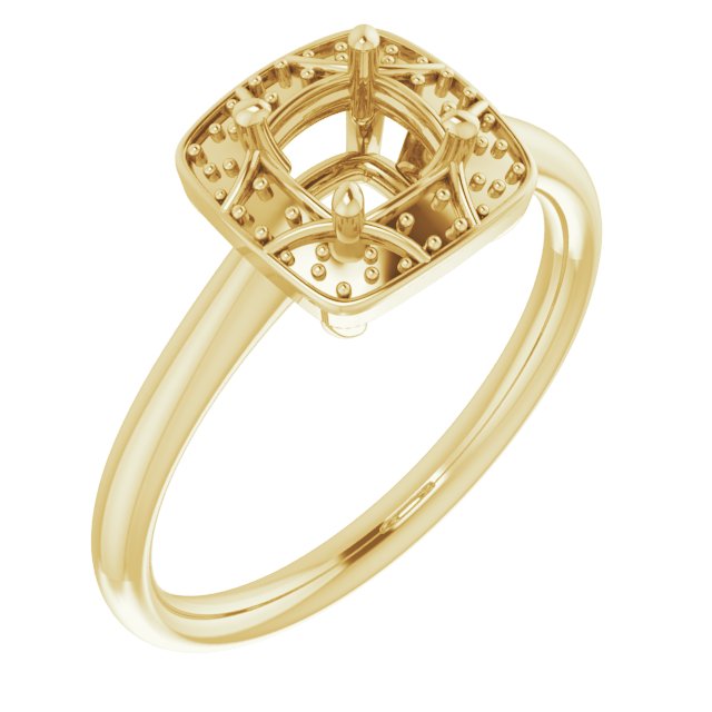 Halo-Style Vintage-Inspired Engagement Ring