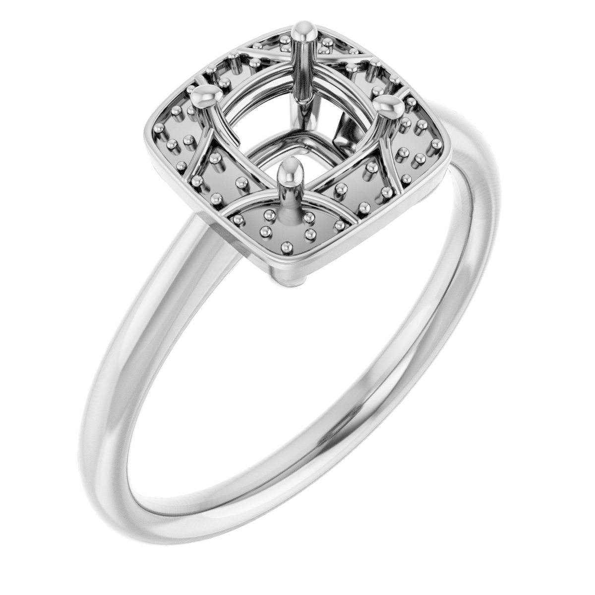 Halo-Style Vintage-Inspired Engagement Ring
