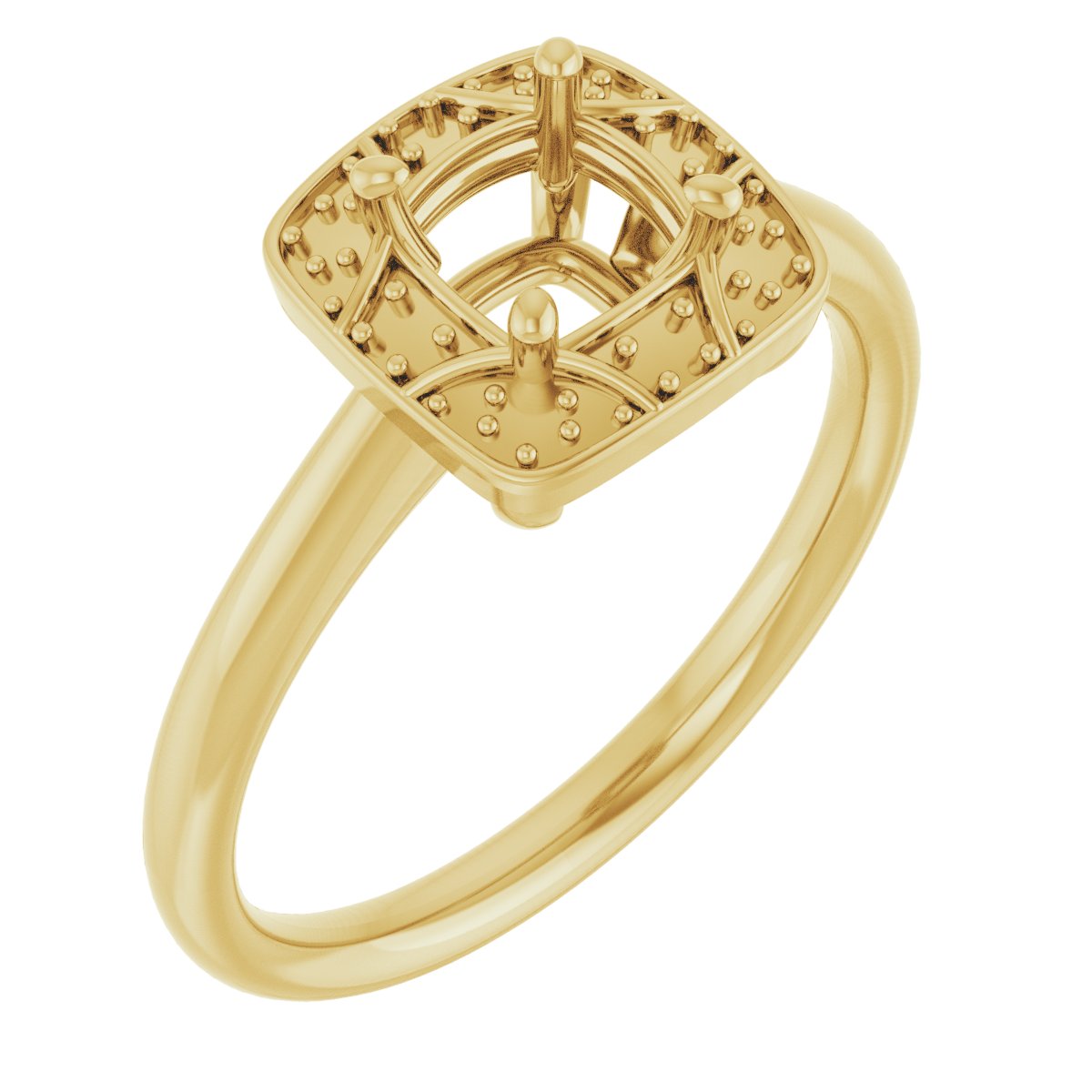 Halo-Style Vintage-Inspired Engagement Ring