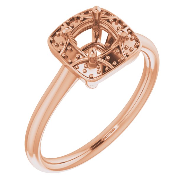 Halo-Style Vintage-Inspired Engagement Ring