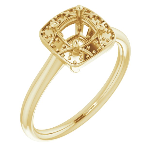 Halo-Style Vintage-Inspired Engagement Ring