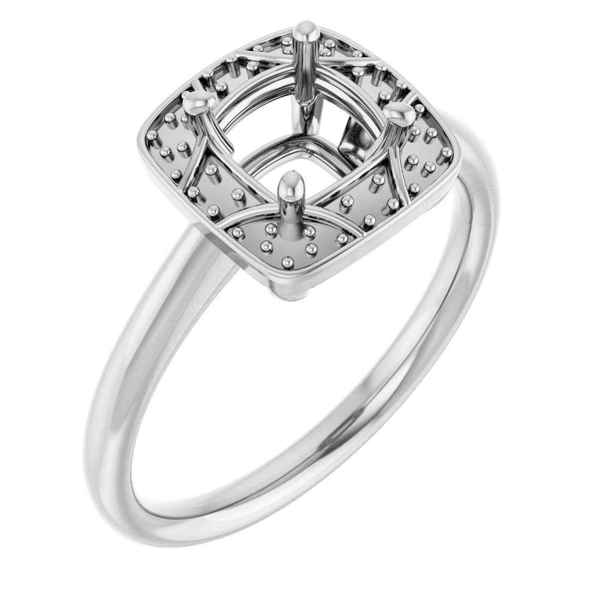 Halo-Style Vintage-Inspired Engagement Ring