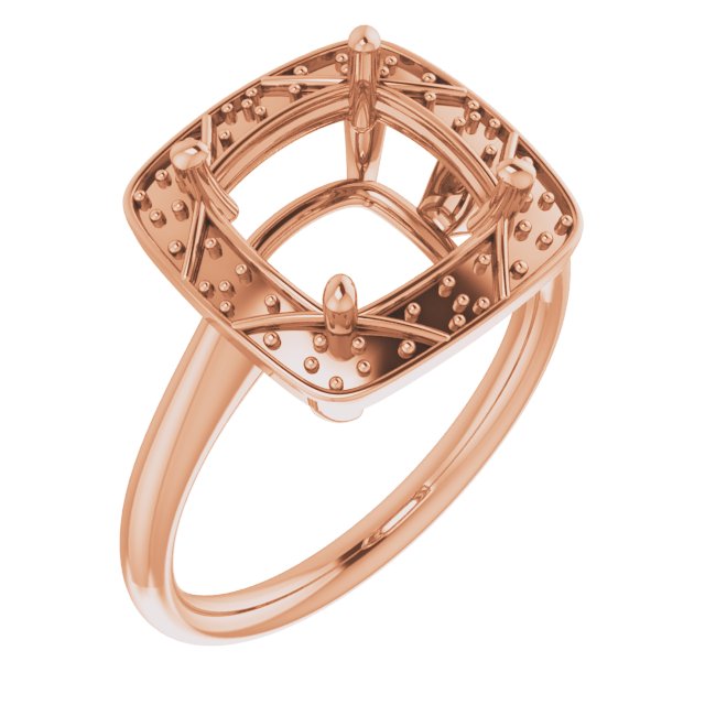 Halo-Style Vintage-Inspired Engagement Ring