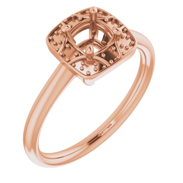 Halo-Style Vintage-Inspired Engagement Ring